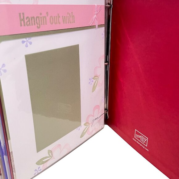 Stampin' Up! Retired Red Fabric 8.5x11" Scrapbook Album & Sample Pages - Picture 8 of 8